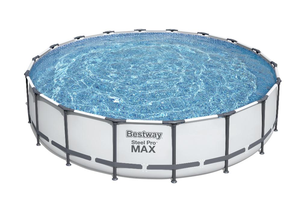 Каркасный бассейн Bestway 56462 BW, Steel Pro Max 549х122см, 23062л, фильтр-насос, лестница, тент фото 4